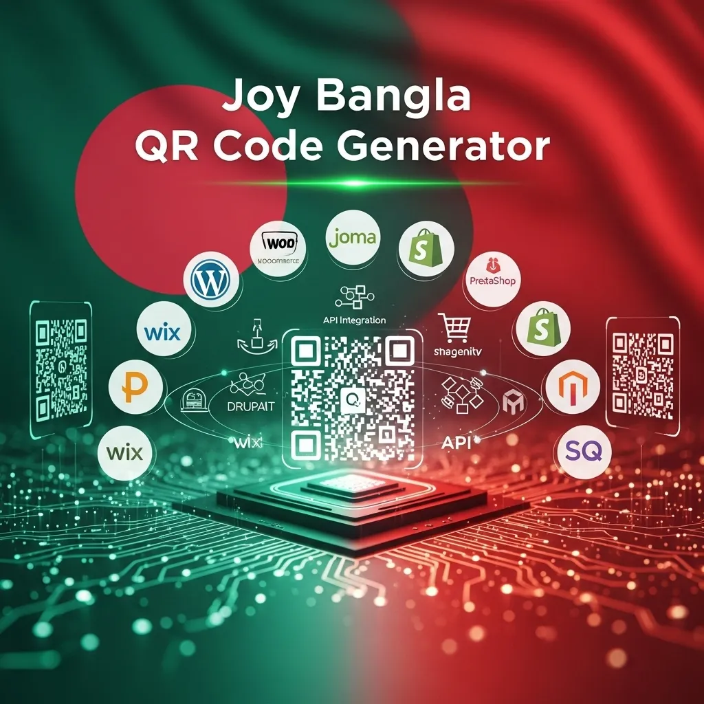 Joy Bangla QR code Generator for Multi-Platform